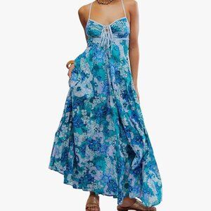 Free People Dream Weaver Dress in Teal XS